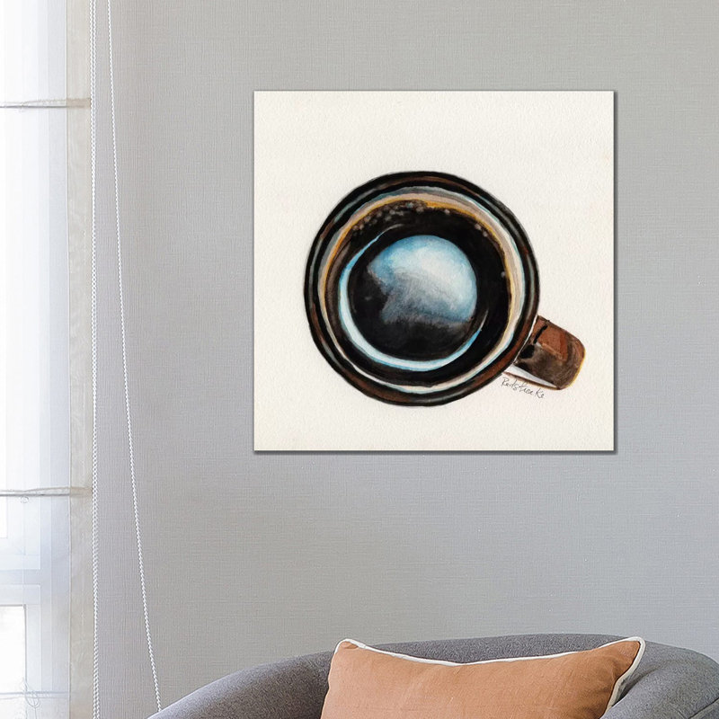 Brown Coffee Cup by Jennifer Redstreake - Wrapped Canvas Print, 66.04 cm H x 66.04 cm W x 1.91 cm D