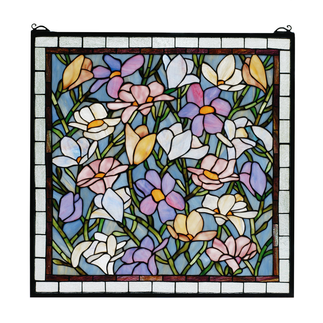 Diane Plants & Flowers Window Panel Astoria Grand