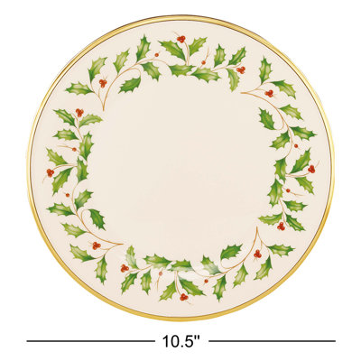Holiday 11" Porcelain Dinner Plate