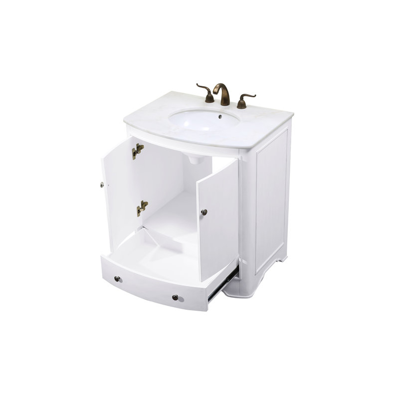 Ensemble de meuble-lavabo simple 30 po Perley, Blanc