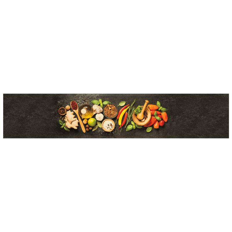 Sabrie Water Resistant Kitchen Mat, 60 x 300 cm, spices