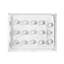 Base de bac de douche avec drain latéral caché en blanc L 40 po x l 36 po x H 2,8 po Adena