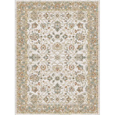Grasmick Scarlett Ivory Traditional Oriental Area Rug