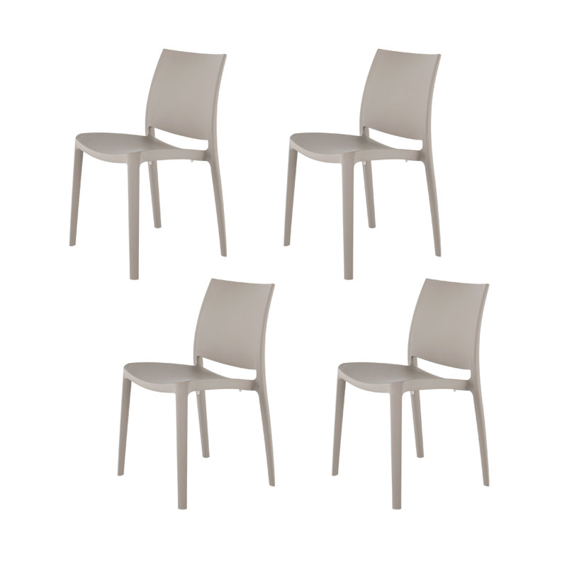 Sensilla Stackable Dining Chair, Light Gray