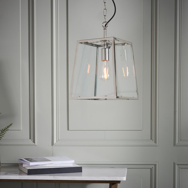Norwalk 1 - Light Bright Nickel Lantern Pendant