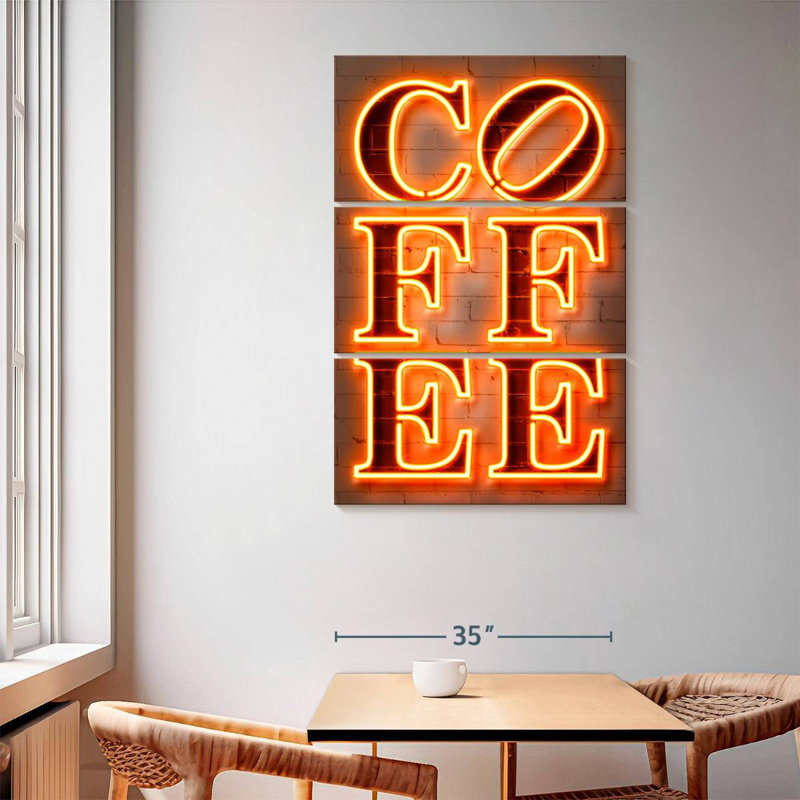 Enseigne murale café Kema, H 65 po x l 42 po