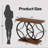 39.4" Entryway Table, Industrial Console Table For Entryway With Anti-tilt Design, Narrow Wood Accent Sofa Table Behind Couch With Double Circle Base For Hallway, Living Room, Foyer-951924605