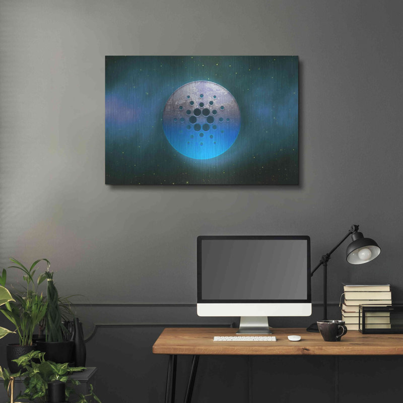 "Cosmic Crypto Cardano" par Valentyn Artemenko, H 24 po x l 36 po