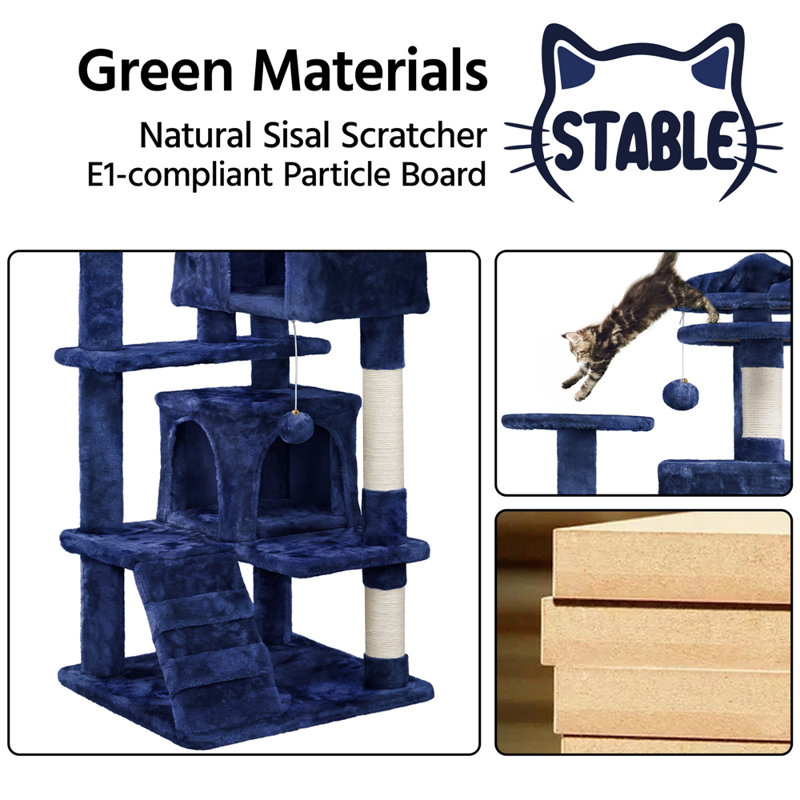 Multilevel  Cat Tree, Navy Blue