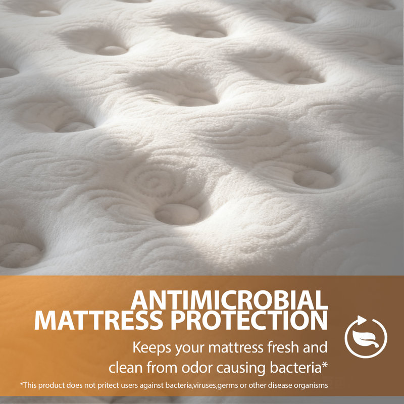 Medium Bamboo Cooling Memory Gel Foam Mattress With Charcoal, Queen, 12"