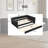 Full XL Upholstered Daybed with Twin Trundle and Smart LED Lights, PU Leather Day Bed Sofa-802451714
