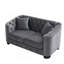59" Modern Chesterfield Upholstered Sofa-1319288236