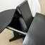 Mobilier de cuisine: table de salle à manger ovale, rallonge amovible de 59 po x 43 po, base en tréteau noir, 6 sièges de style chic,