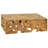 Billiot 47-inch Rectangular Teak Root Block Style Coffee Table, Natural Finish
