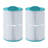 Hurricane 2 Pack Spa Filter Cartridge for Pleatco PCN50N & Unicel C-7350, White