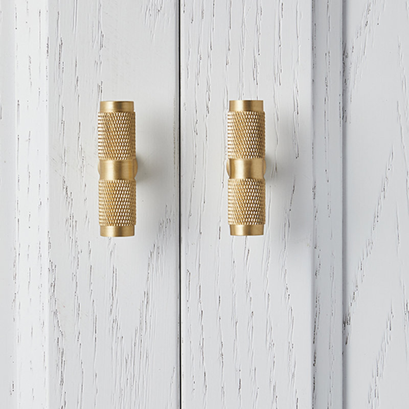Bar Knob, Brushed Brass