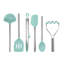 Silicone Utensil Set of 6 - Black-1512631672