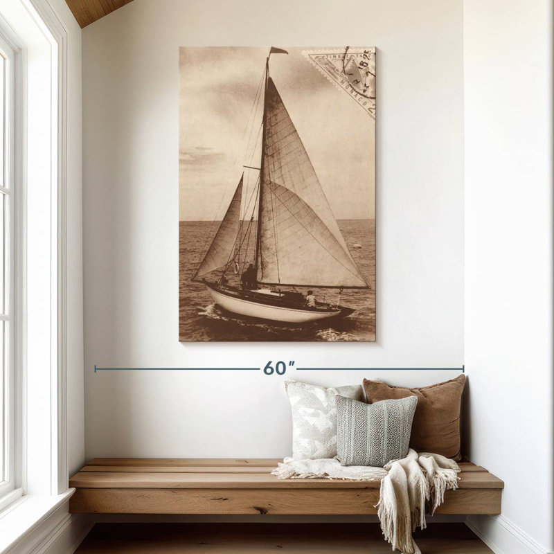 Aletra voile rétro II sépia, H 48 po x l 32 po