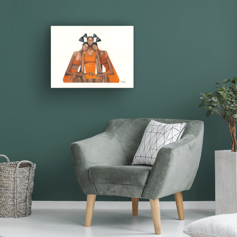 Art sur toile, cylindrique, Manassé, Johnson, H 14 po x l 19 po