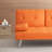 67"  Leather Office Sofa Bed, Double Fold, with Coffee Table, Multifunctional-1297250662