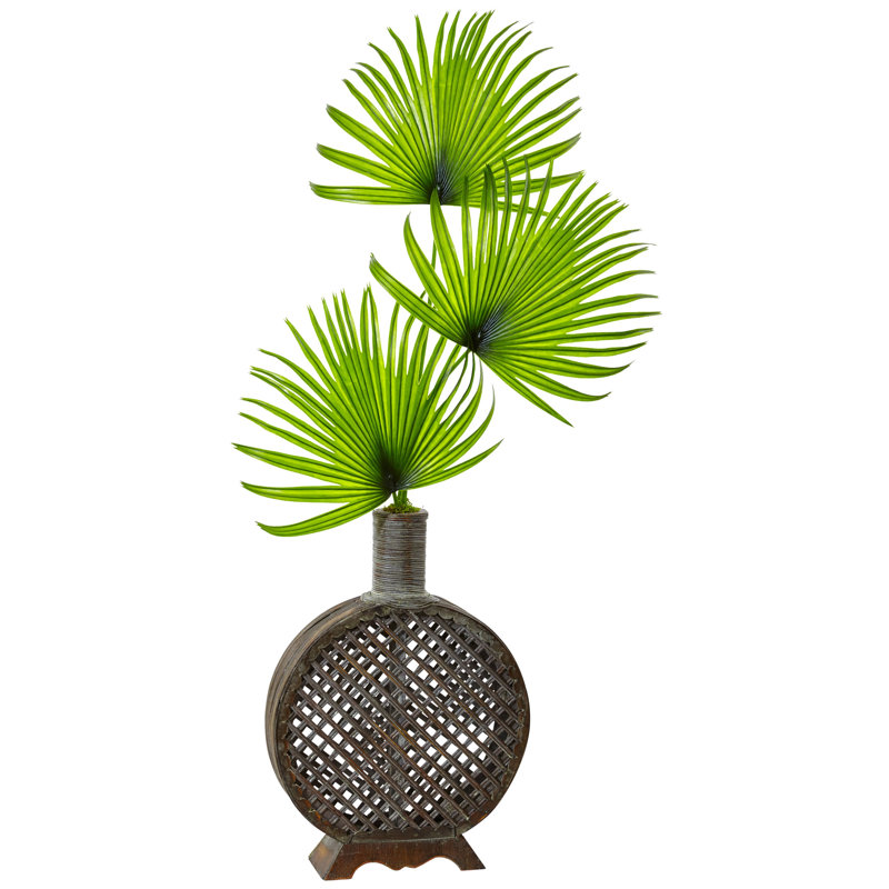 Palmier de plancher 24" dans un vase décoratif
