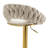 Hassiem Swivel Upholstered Adjustable Height Counter Stool with Metal Frame-2120404602