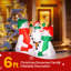 6ft Height Outdoor Inflatable Christmas Snowman Family