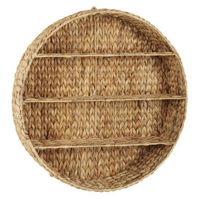 Sasha 3 Piece Circle Rattan Tiered Shelf