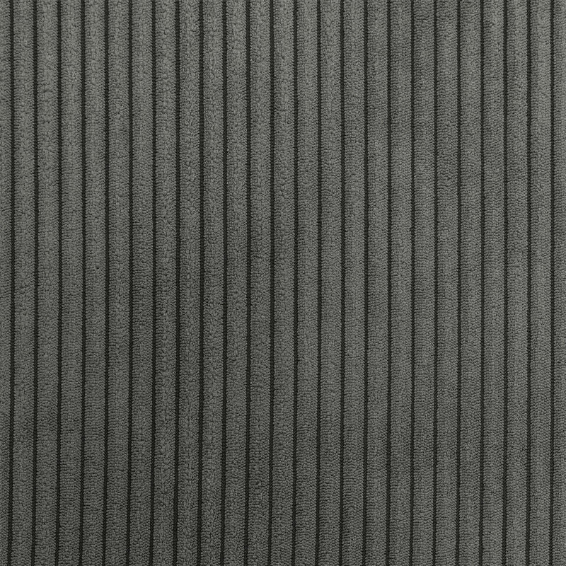 Fauteuil d'appoint avec accoudoirs de rangement Degnan, Velours côtelé gris