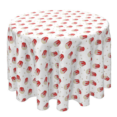 Round Cotton Twill Tablecloth