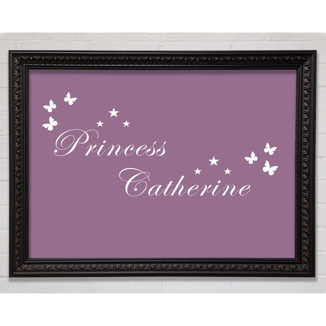 Gerahmtes Leinwandbild Your Own Name Princess