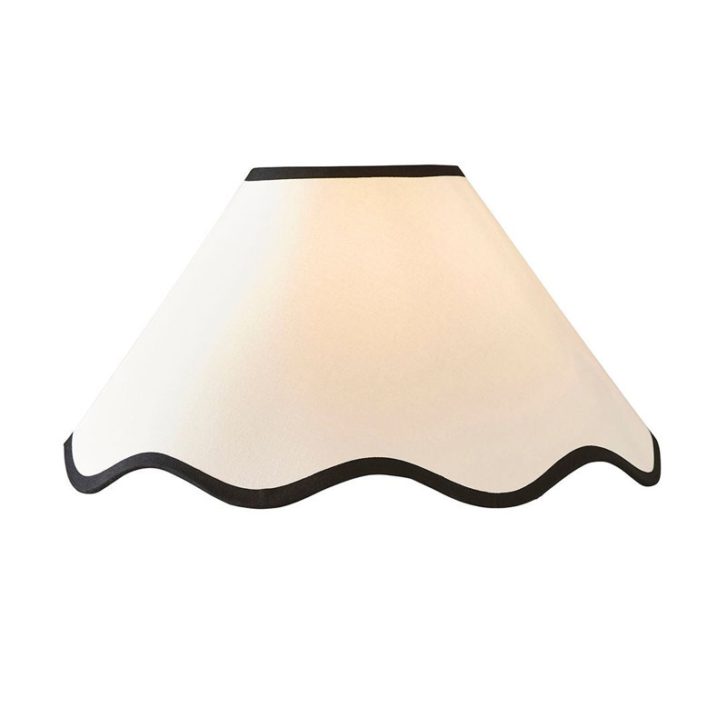 Empire Cotton Pendant Shade ( Screw On ) in Ivory, 21.5cm H x 40.5cm W x 40.5cm D
