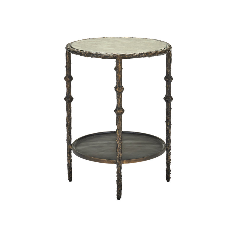 Spalzato Side Table, 25.25” H x 24.75” W x 19” D