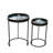 Bellarose 65cm Round Nesting Table for Living Room, Modern Design Top End Table-295558162