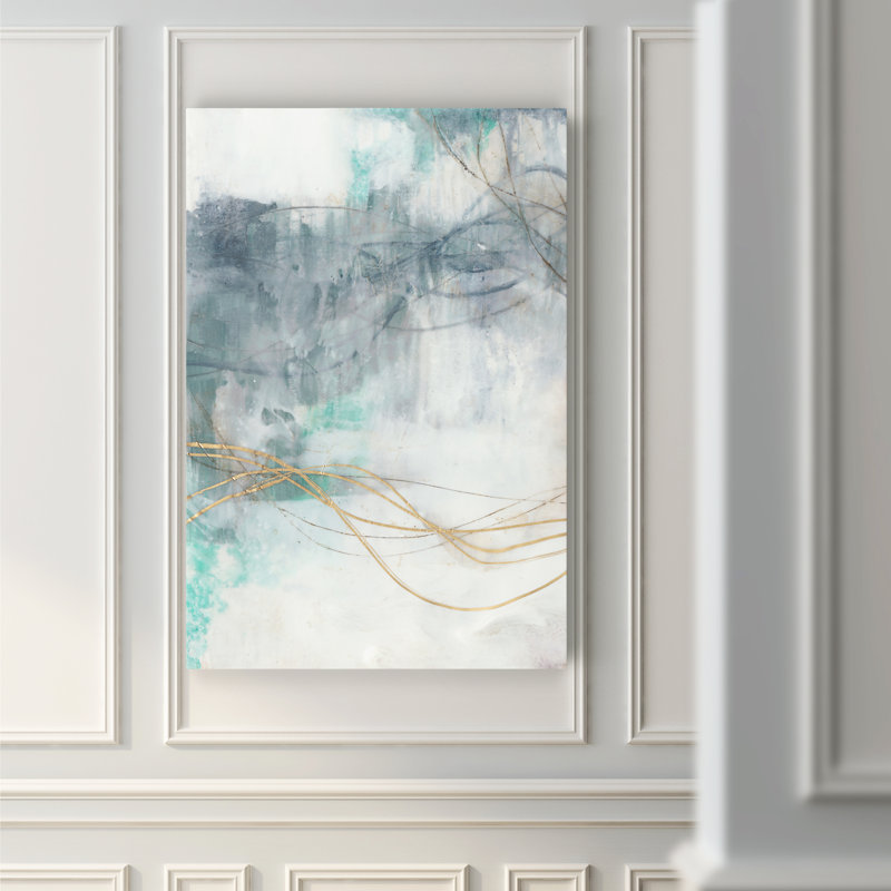 «Ondulation Oro I», reproduction sur toile, H 27 po x l 18 po x P 1 po, Toile tendue
