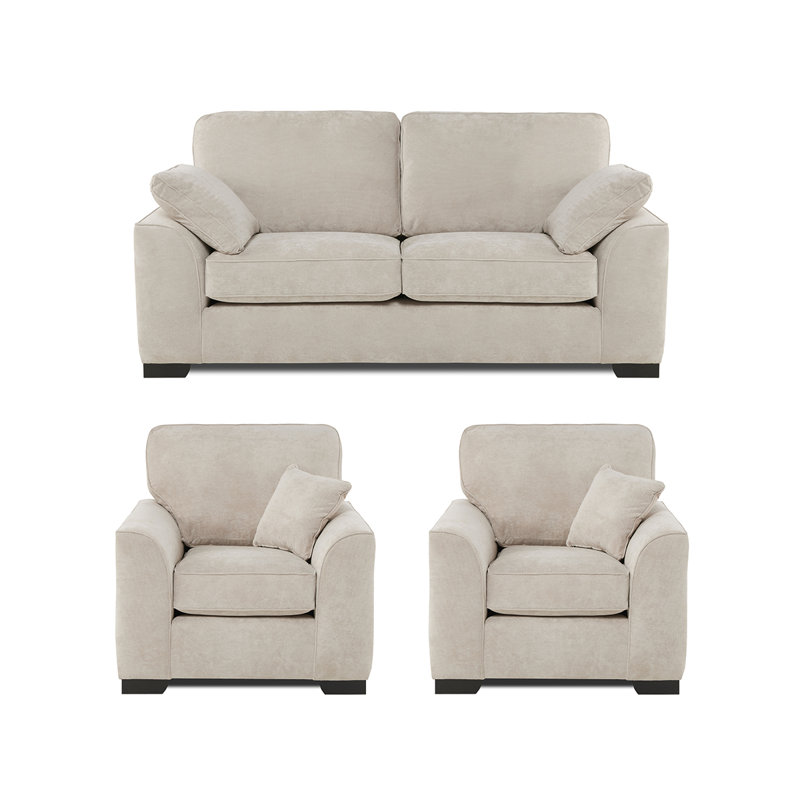 Maribel 3 - Piece Living Room Set, Silver