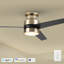Ventilateur de plafond à DEL 52 po à 3 pales avec commande murale et ensemble d'éclairage inclus -747039725