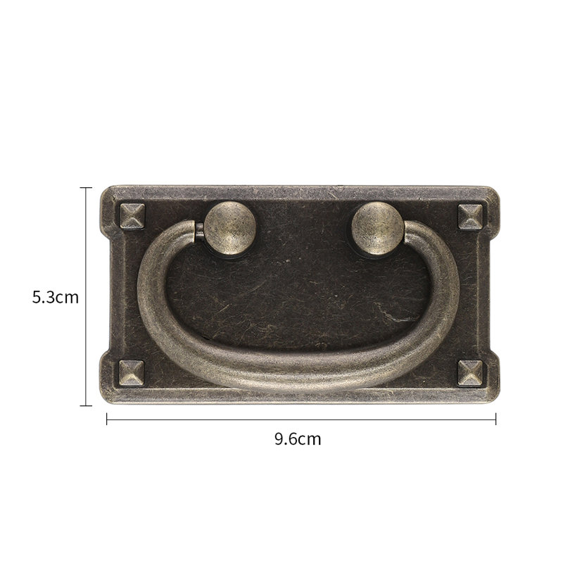 4Pcs Zinc Alloy Drop-Down Bail Swing Drawer Pull Handles, Nickel