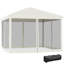Tente à auvent escamotable avec filet Outsunny-128504622