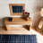 60''Console Table with Double Board Suspension Design, Solid Wood & MDF-819697769