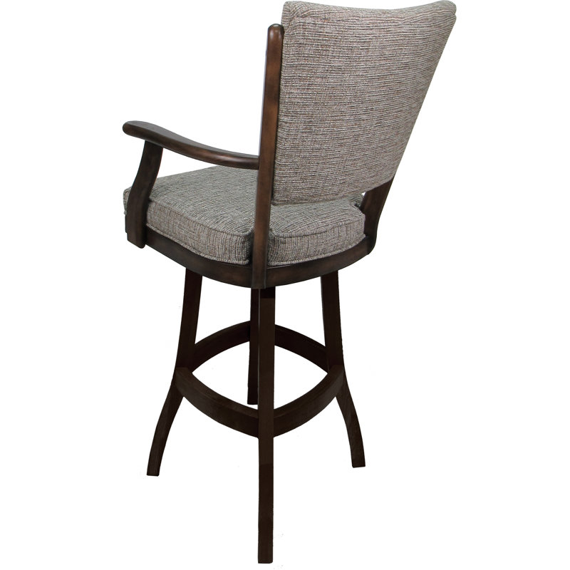 Tabouret de comptoir pivotant en bois Havertown, Brun, Extra Tall (34" Seat Height)