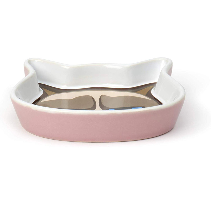 Bol facial pour chat grumpy, Rose