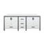Meuble-lavabo double avec comptoir en quartz blanc-1623503588