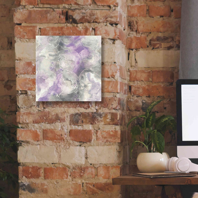 «Ellsi Amethyst Circles I on Canvas» par Chris Paschke, reproduction, H 12 po x l 12 po x P 0,75 po