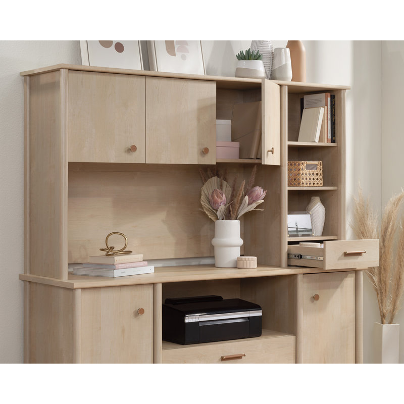 Whitaker Point Natural Maple 66" Hutch with Adjustable Shelves
