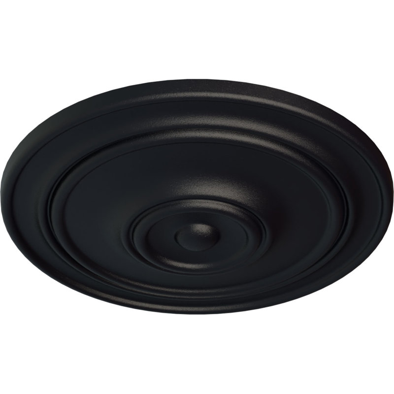 Médaillon de plafond Endurathane Classic, DE 21 7/8 po x P 2 3/8 po (pour auvents jusqu'à 5 1/2 po), finition gris acier peinte à la main
