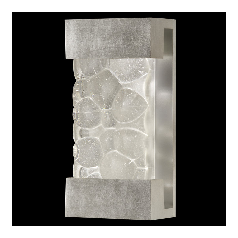 Crystal Bakehouse 2 - Light Outdoor Flush Mount, Silver, Clear, 24" H x 7" W
