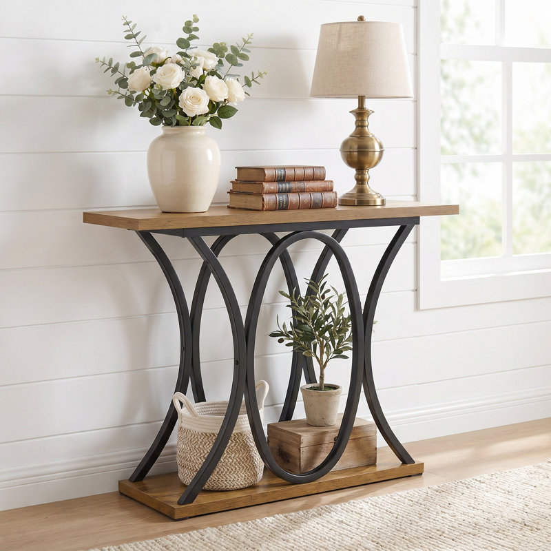 11.61cm Console Table, Brown