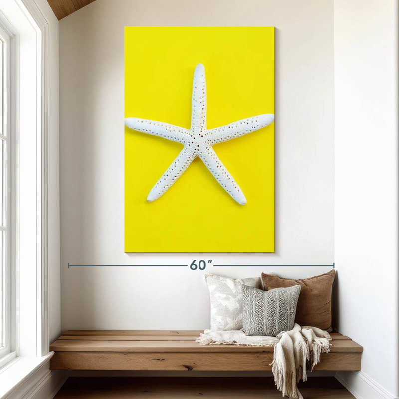 Brampt White Sea Star, 51" H x 34" W