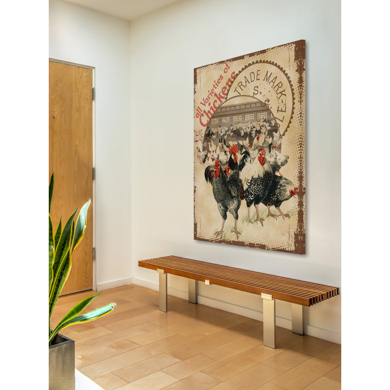 Chicken Varieties - Wrapped Canvas Print, 61 cm H x 41 cm W